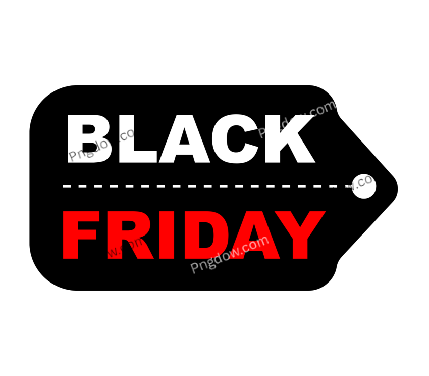 Black Friday Sale Badge transparent background