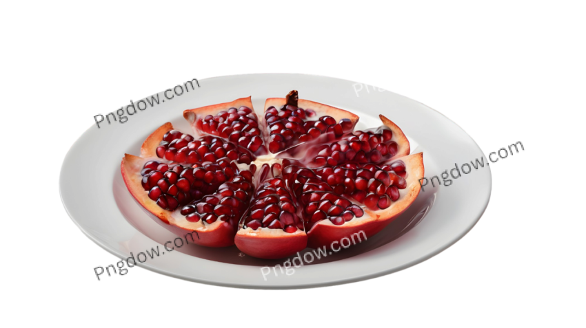 Stunning Pomegranate PNG Image with Transparent Background Downloaded