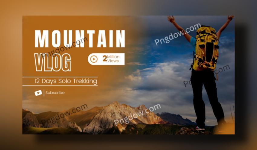 Premium Vlog YouTube Thumbnail for Free Download