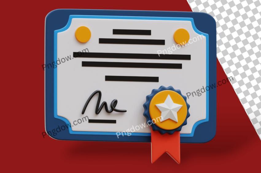 Premium PSD Vector | 3D Education Object Diploma Graduation Certificate transparent background