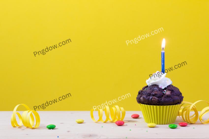 Happy birthday Orange background colour image