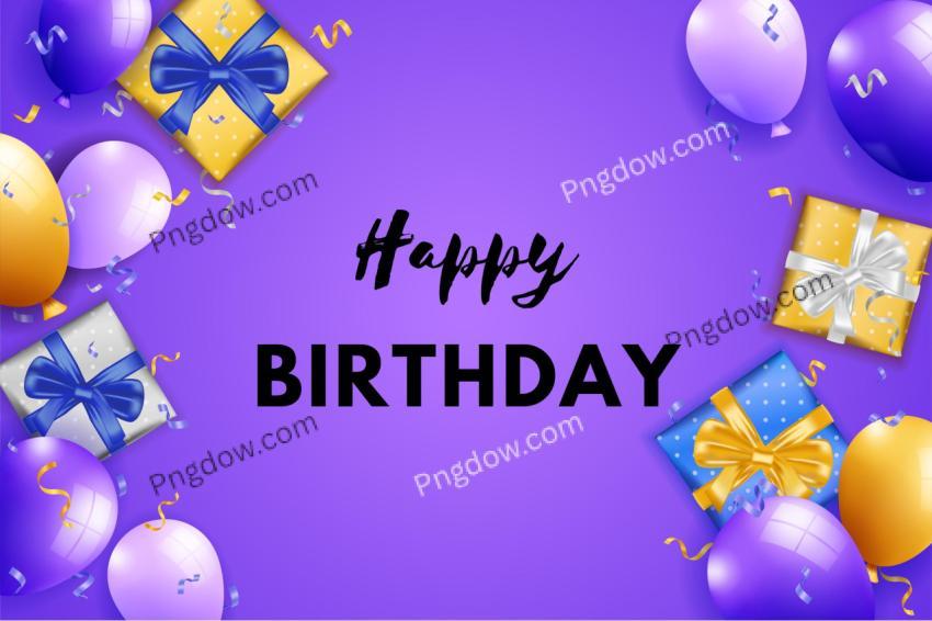 Free Vector, Abstract Happy Birthday Card Template Illustration
