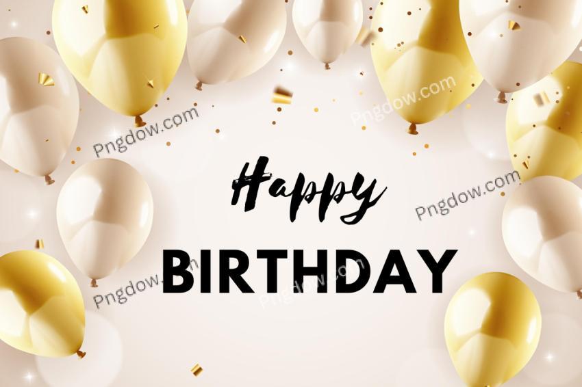 Celebrate in Style with Stunning Free Vector Birthday Background featuring Realistic Balloons