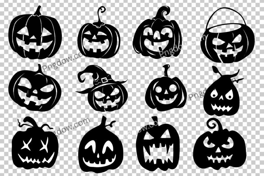 Collection of halloween silhouettes SVG