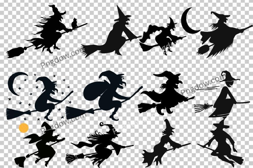Collection of halloween silhouettes SVG