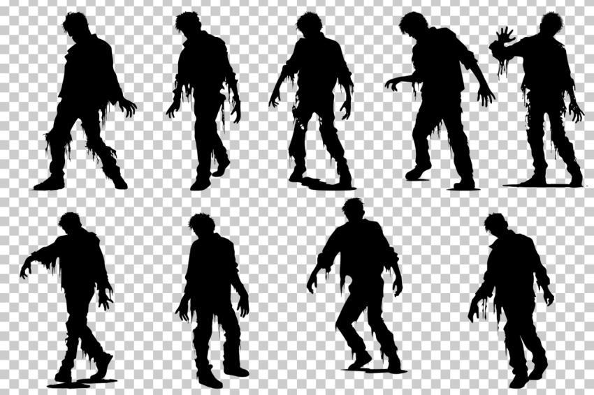 Collection of halloween silhouettes SVG