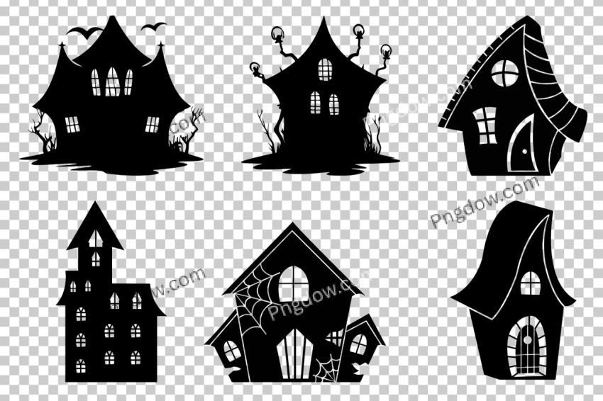Collection of halloween silhouettes SVG