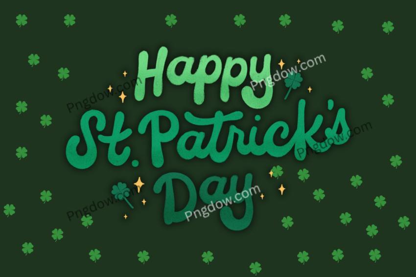 Happy St  Patrick's Day hand drawn lettering vector illustration stock illustration for free