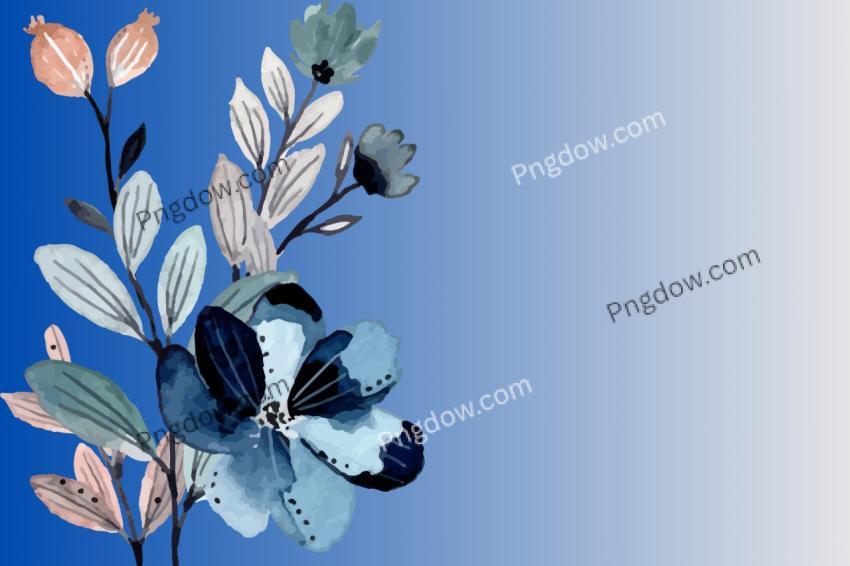 blue background flower download free