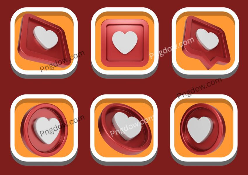 Premium PSD Vector, 3d Love Notification Illustration project