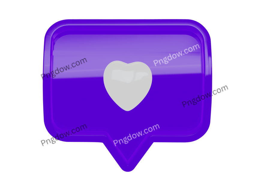 Like instagram 3D Png transparent Background Images, (27)