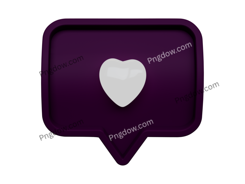 Like instagram 3D Png transparent Background Images, (25)