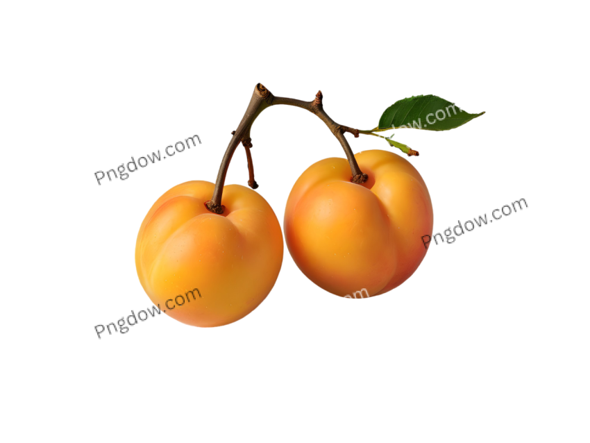 High Quality Apricots PNG Image with Transparent Background Download Now!