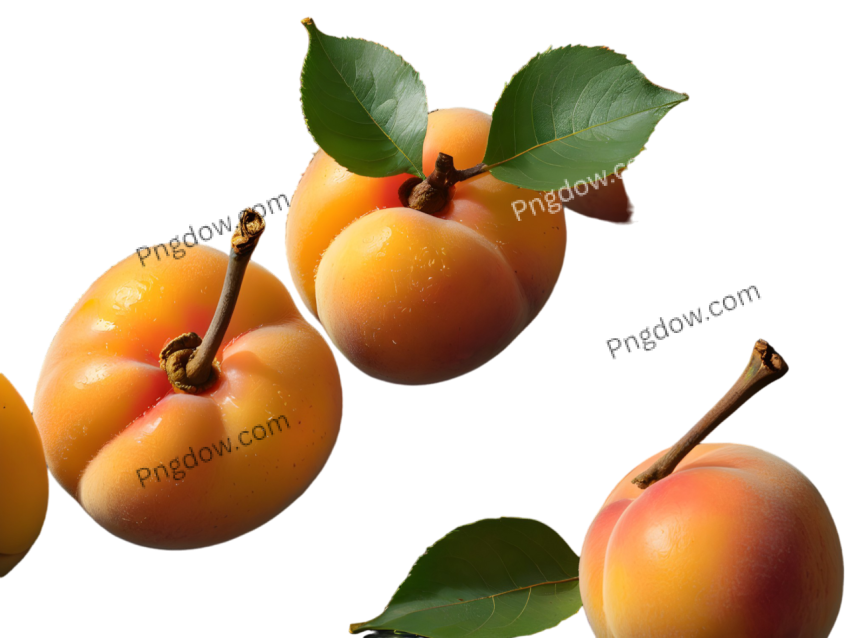 High Quality Apricots PNG Image with Transparent Background Download Now