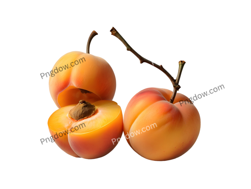 High Quality Apricots PNG Image with Transparent Background Free Download