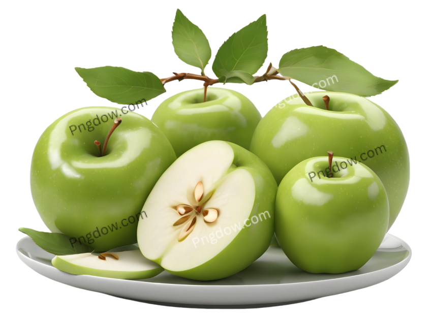 Green apple png clipart free
