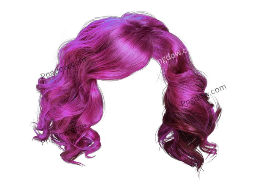 colourful hair png transparent background