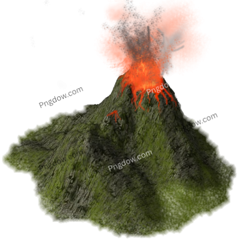 Volcano illustration PNG for free