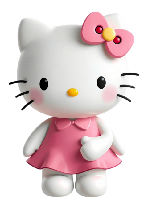 Hello Kitty in Pink Dress