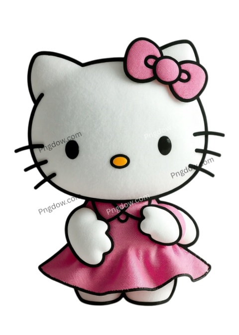 Hello Kitty with 3d png