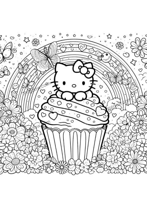 Free Download, Hello Kitty Coloring Page Guide