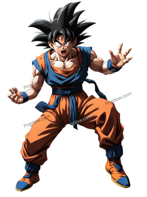 High Quality Goku PNG Image with Transparent Background Download Now!