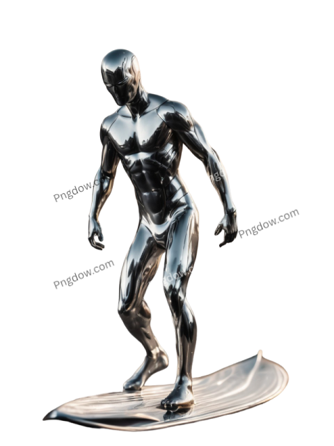 Dive into Digital Waves: The Best Silver Surfer Clipart PNG Images