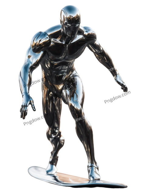 Catch the Silver Surfer: Stunning Clipart PNG Images for Your Designs