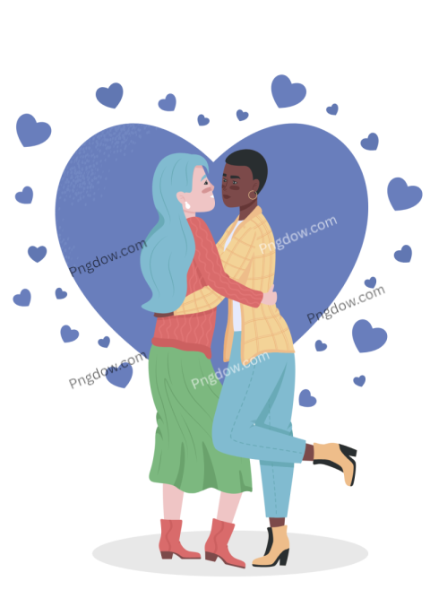 Couple in love png image with transparent background, Couple in love, (17)