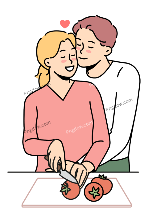 Couple in love png image with transparent background, Couple in love, (27)