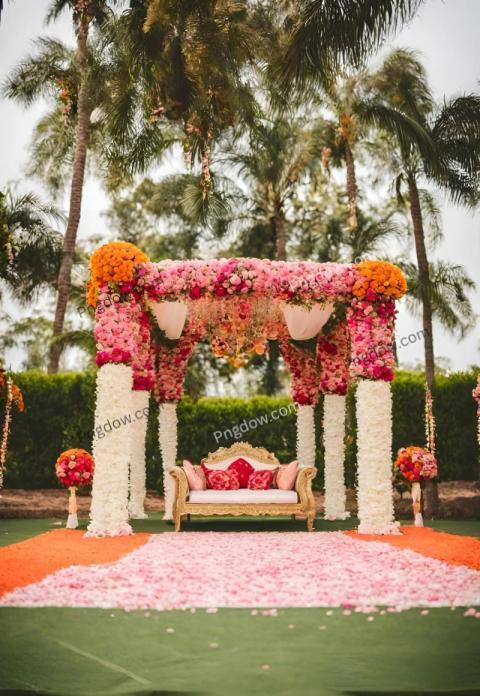 Captivating Floral Beachside Wedding Mandap A Stunning Photo to Inspire Your Dream Wedding