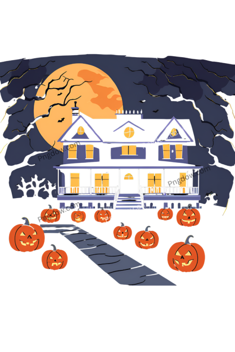 Halloween png, transparent, vector