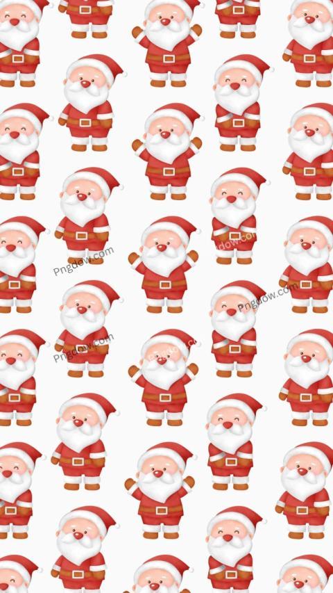 Modern Santa Claus Phone Wallpaper