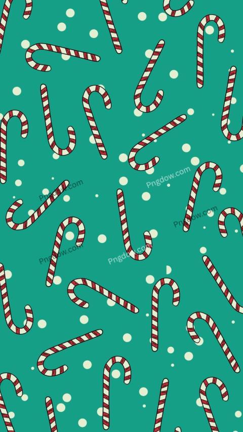 Green White Red Colorful Bright Festive Sugar Pattern Xmas Phone Wallpaper