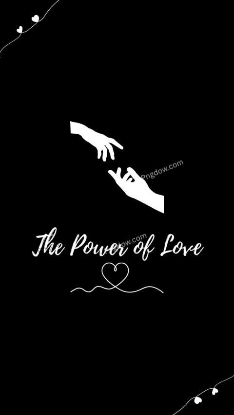 Black of Love Phonewallpaper
