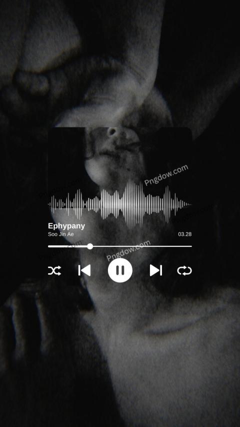 Black Modern Music Playlist Phone Wallpaper