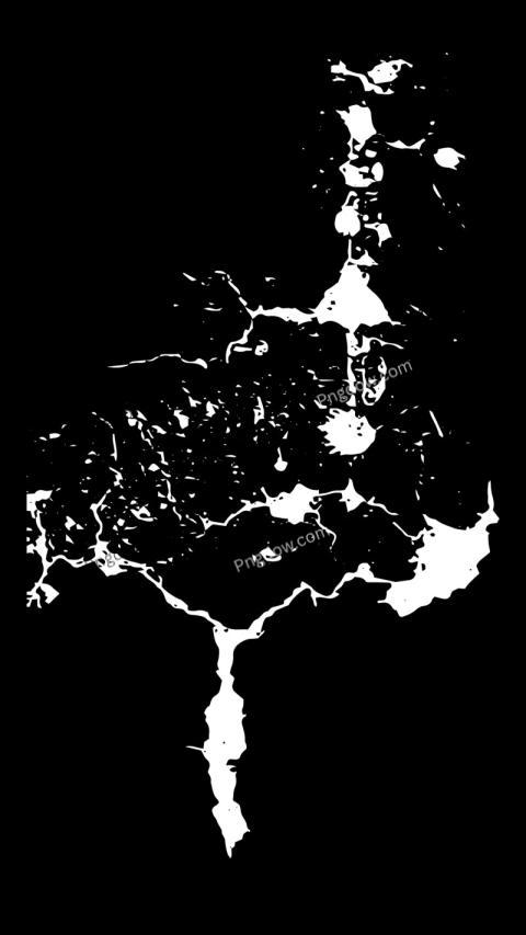 Monochromatic tree drawing on black background wallpaper