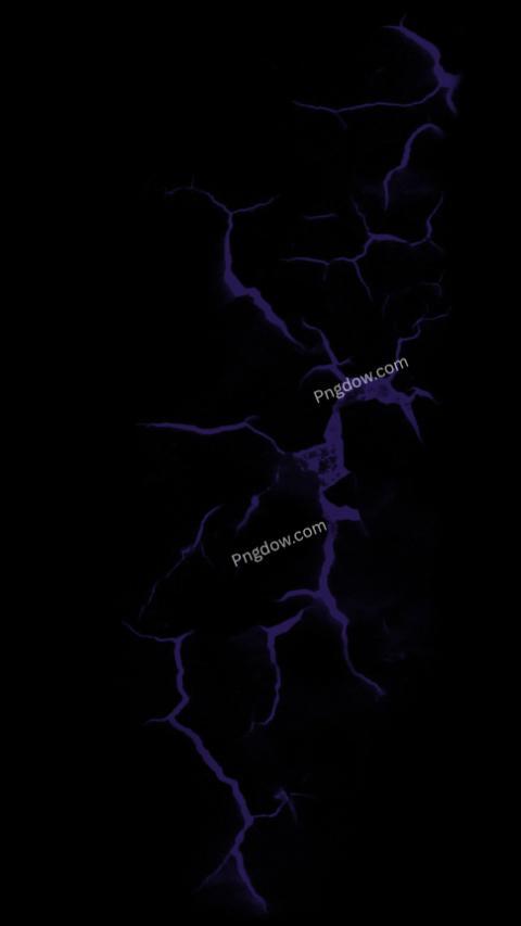 Dark wallpaper with vibrant purple lightning bolts