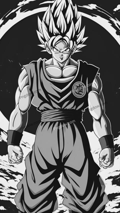 Goku Black and white Dragon Ball Z character wallpaper