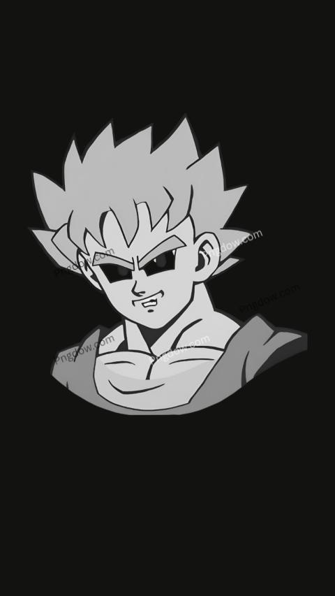 A dark and menacing Goku Black wallpaper featuring the powerful character from Dragon Ball Super