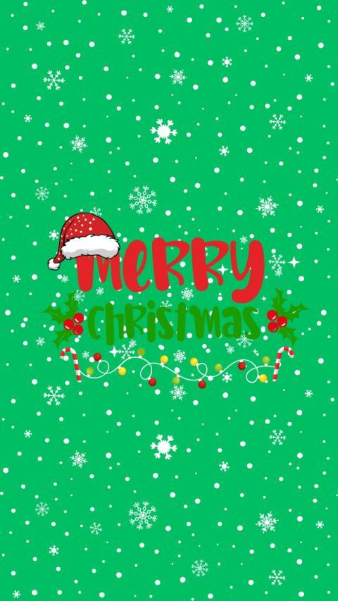 merry christmas green background wallpaper