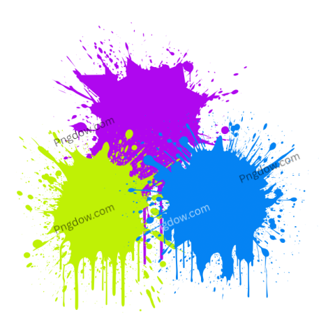 Vibrant Color Splash, Traditional Indian Holi Paint Spray PNG Image