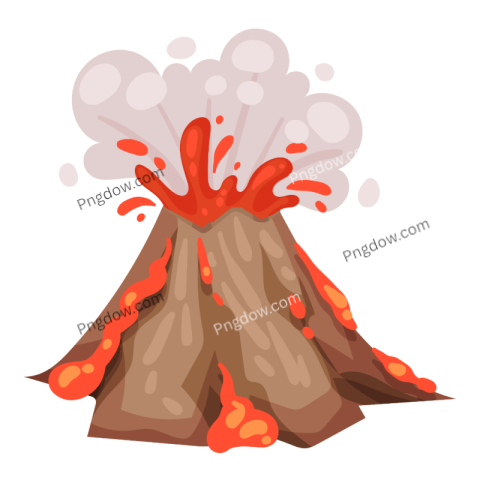 Volcano PNG transparent background for free
