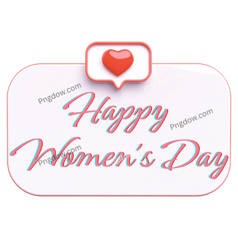 Exclusive International Women's Day Text PNG Image with Transparent Background Download Now!