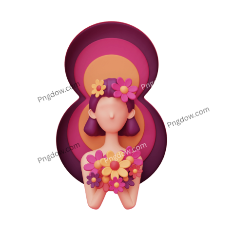 Stunning International Women's Day PNG Image with Transparent Background Free Download