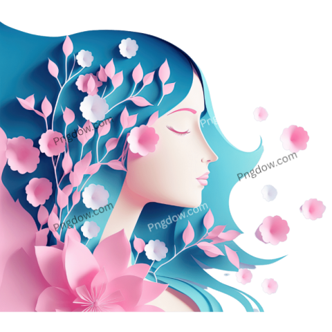 Stunning International Women's Day PNG Image with Transparent Background Downloaded