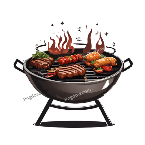 Stunning Barbecue PNG Image with Transparent Background Download Now