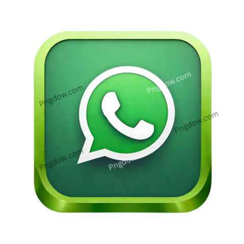 3D WhatsApp Logo PNG Transparent Free High Quality Download