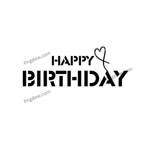 Happy Birthday PNG Birthday text image