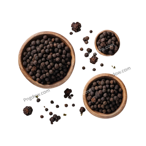 What are the common uses of Black pepper illustrations in graphic design